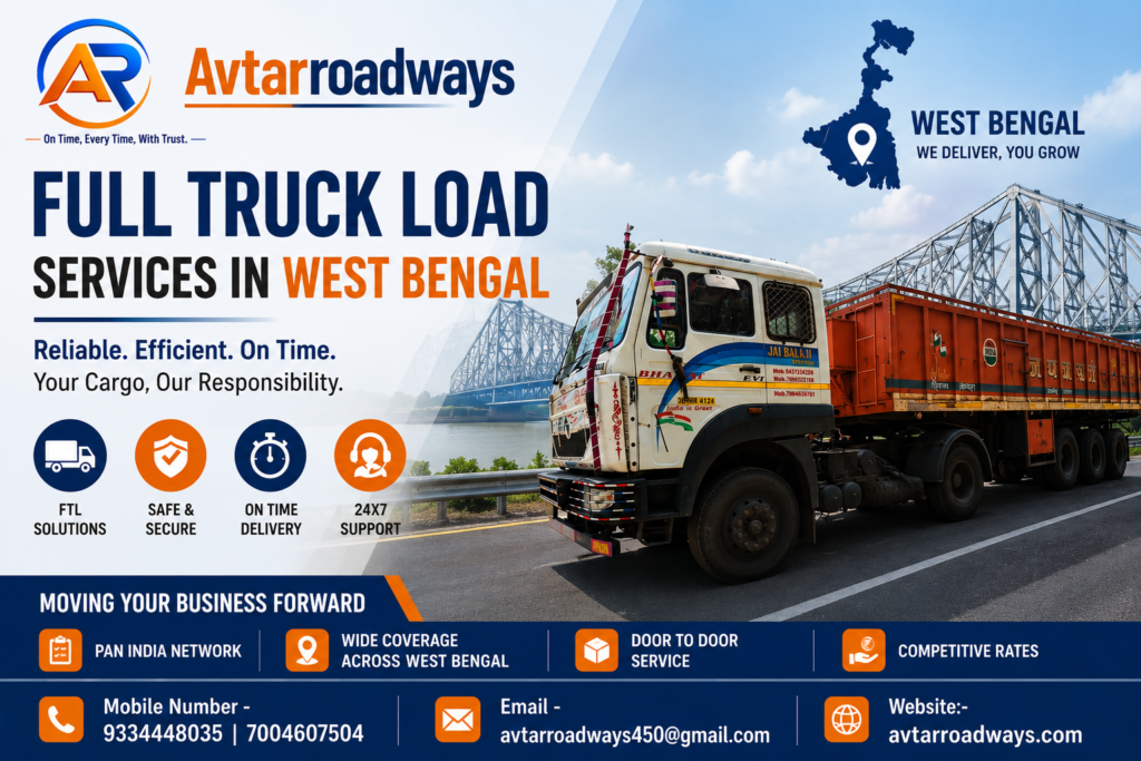 Full Truck Load Services in West Bengal